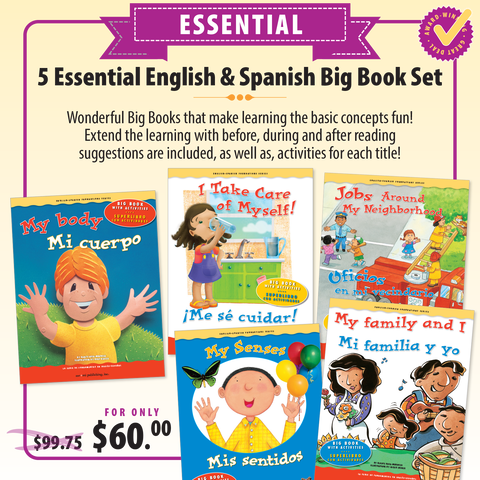 5 Big Book English & Spanish Essential Bundle