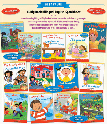 13 Big Book English & Spanish Complete Bundle