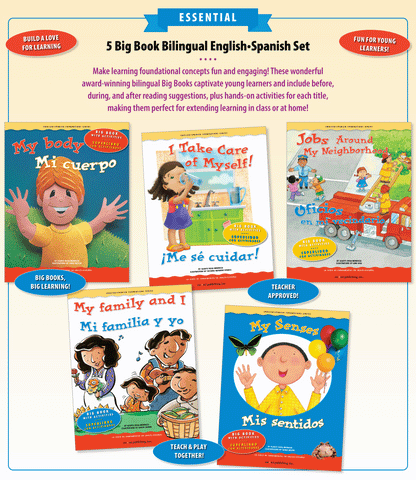 5 Big Book English & Spanish Essential Bundle