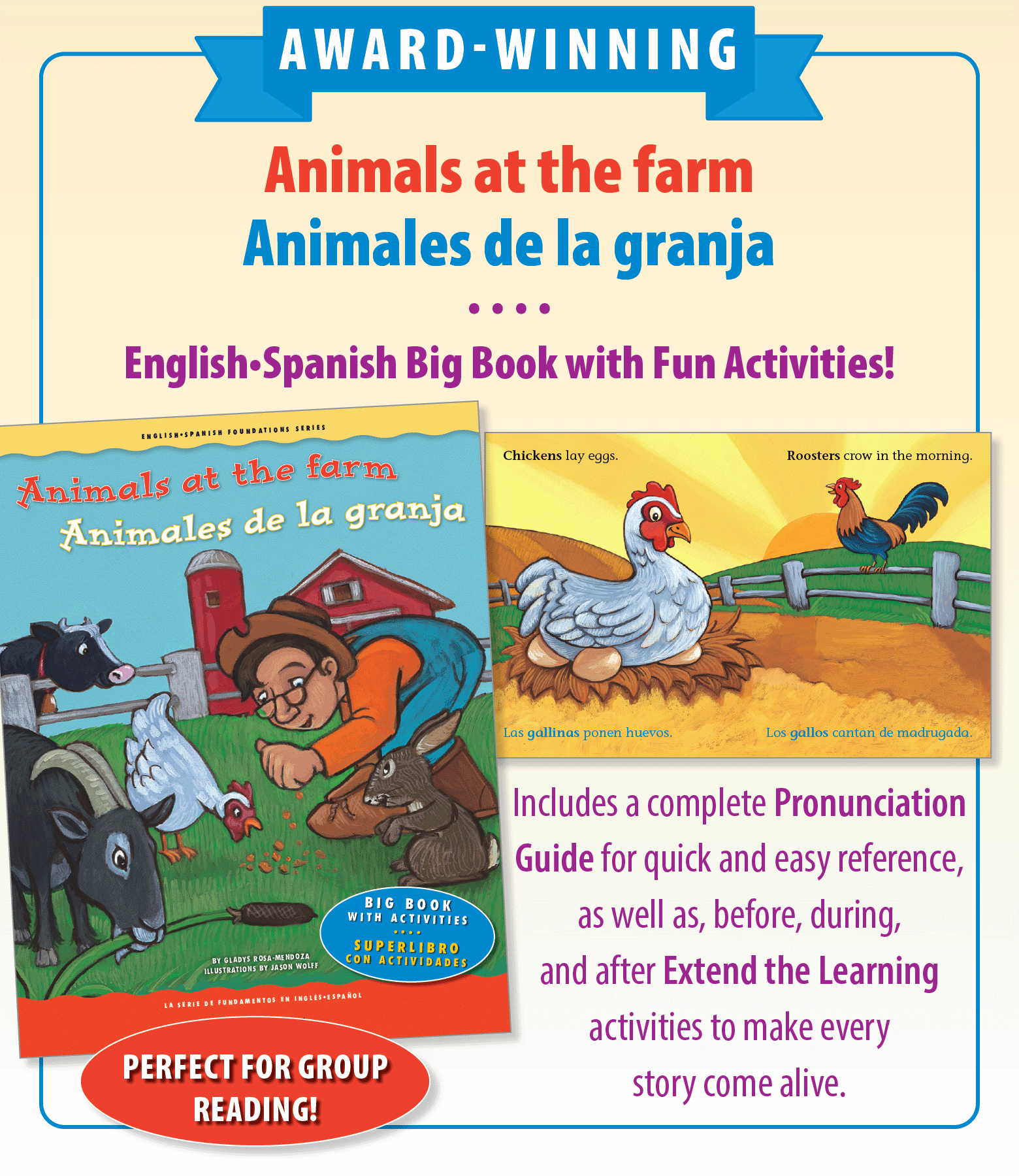Animals at the Farm / Animales de la granja