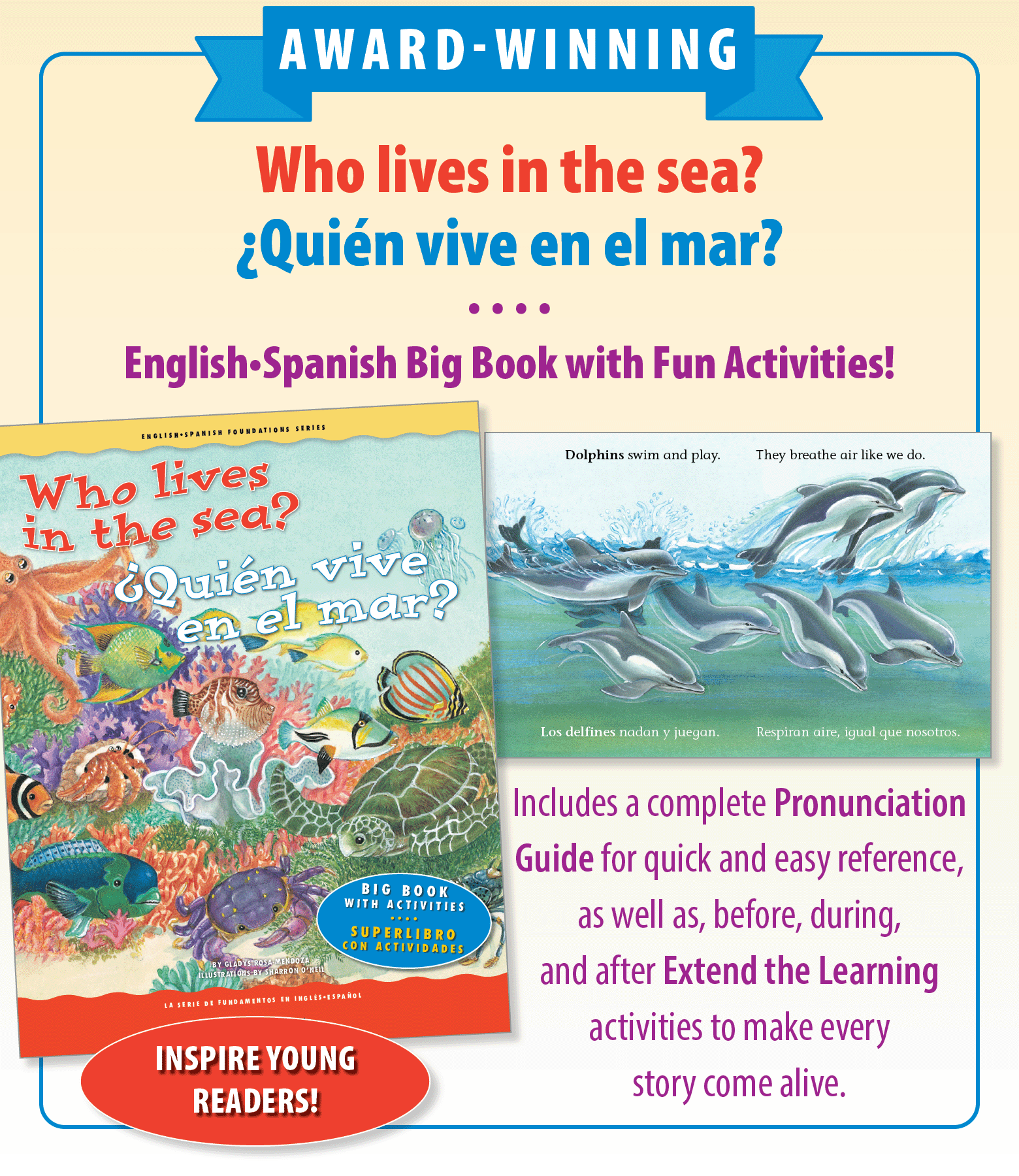 Who lives in the sea?  / ¿Quién vive en el mar?