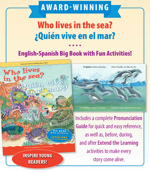 Who lives in the sea?  / ¿Quién vive en el mar?